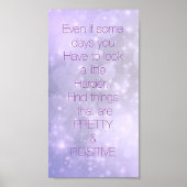 Hübsches inspirierendes Zitat-Poster Poster (Vorne)