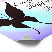 Hübsches inspirierendes Zitat-Poster Poster (Ecke)