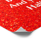 Hübsches inspirierendes Zitat-Poster Poster (Ecke)