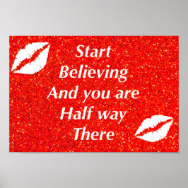 Hübsches inspirierendes Zitat-Poster Poster