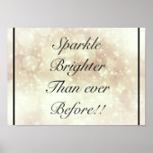 Hübsches inspirierendes Zitat-Poster Poster (Vorne)