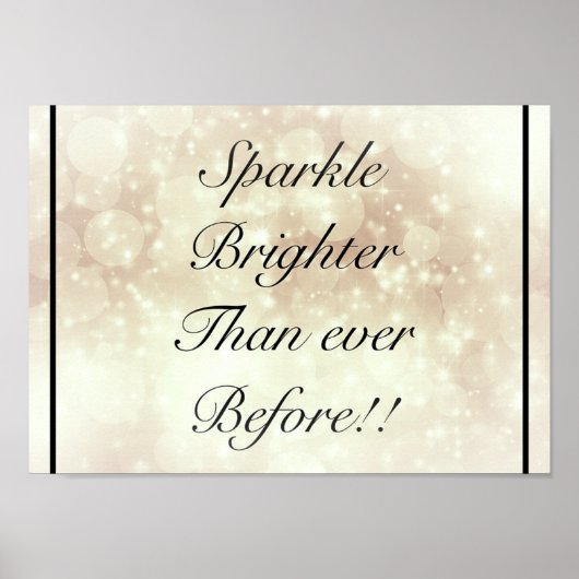 Hübsches inspirierendes Zitat-Poster Poster (Vorne)