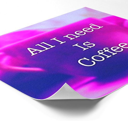 Hübsches inspirierendes Zitat-Poster Poster (Ecke)