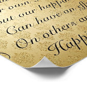 Hübsches inspirierendes Zitat-Poster Poster (Ecke)