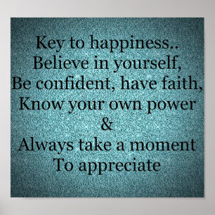 Hübsches inspirierendes Zitat-Poster Poster