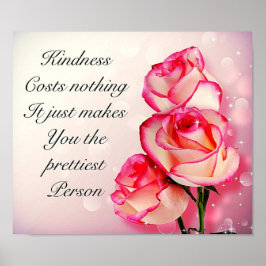 Hübsches inspirierendes Zitat-Poster Poster