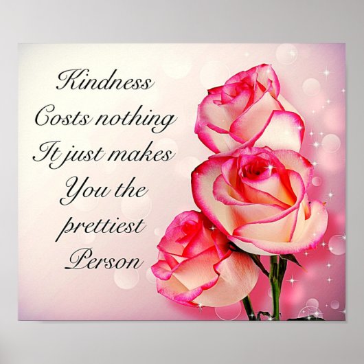 Hübsches inspirierendes Zitat-Poster Poster (Vorne)