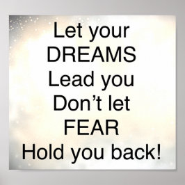 Hübsches inspirierendes Zitat-Poster Poster