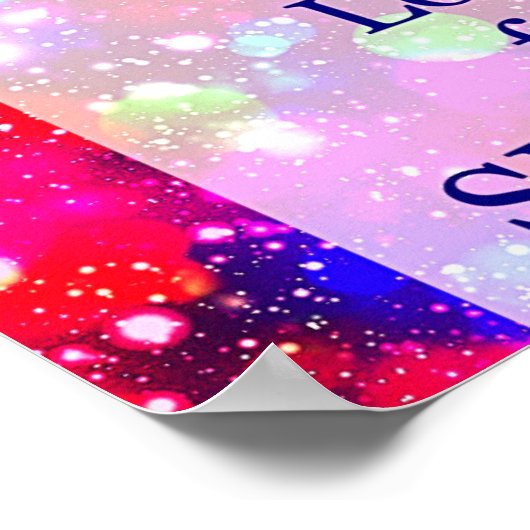 Hübsches inspirierendes Zitat-Poster Poster (Ecke)