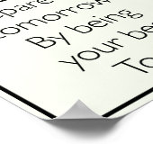 Hübsches inspirierendes Zitat-Poster Poster (Ecke)