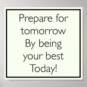 Hübsches inspirierendes Zitat-Poster Poster