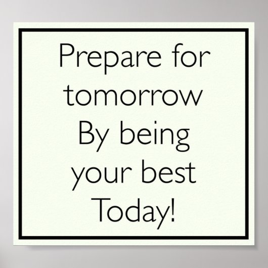 Hübsches inspirierendes Zitat-Poster Poster (Vorne)