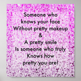 Hübsches inspirierendes Zitat-Poster Poster