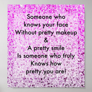 Hübsches inspirierendes Zitat-Poster Poster