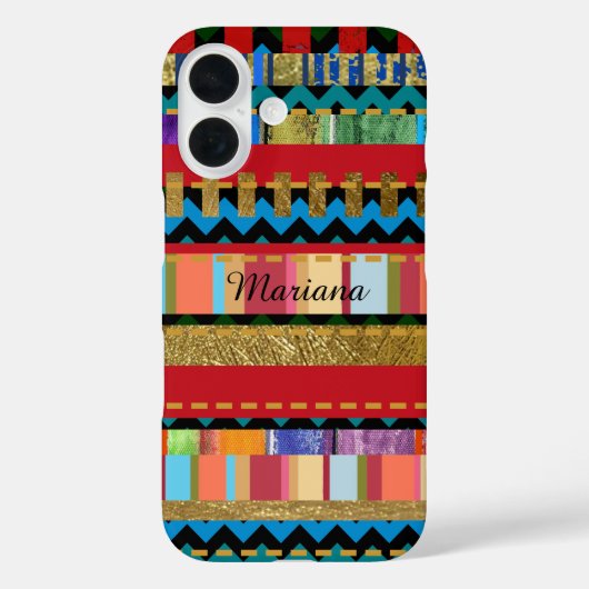 hübsches iPhone-6 mit bunten Streifen Muster Case-Mate iPhone Hülle (Rückseite)