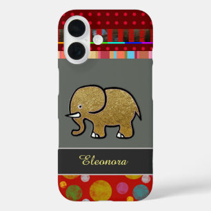 hübsches iPhone 6 mit Elefant personalisiert 16 Hülle