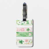 Hübsches irisches Muster Gepäckanhänger (Rückseite vertikal)