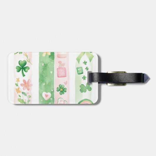 Hübsches irisches Muster Gepäckanhänger (Rückseite horizontal)