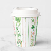 Hübsches irisches Muster Pappbecher (Rechts)