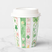 Hübsches irisches Muster Pappbecher (Vorderseite)