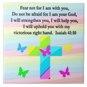 HÜBSCHES ISAIAH-DESIGN 41:10 FLIESE (Vorderseite)