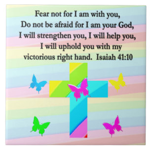 HÜBSCHES ISAIAH-DESIGN 41:10 FLIESE