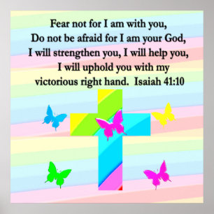 HÜBSCHES ISAIAH-DESIGN 41:10 POSTER