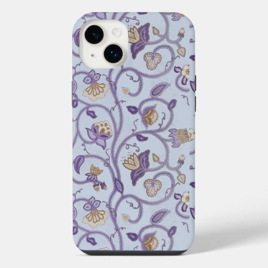 Hübsches Jacobean-Muster iPhone Hülle (Rückseite)