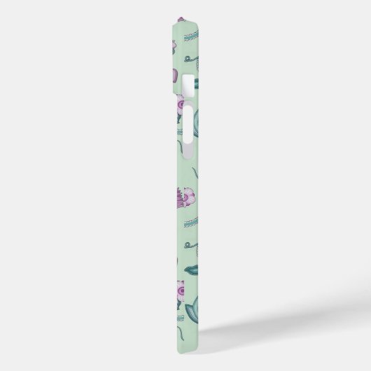 Hübsches jakobohnisches Gemustert Case-Mate iPhone Hülle (Rückseite / Links)