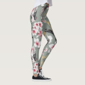 Hübsches japanisches Pink Cherry Blossom Muster Leggings (Rechts)