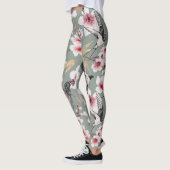 Hübsches japanisches Pink Cherry Blossom Muster Leggings (Links)