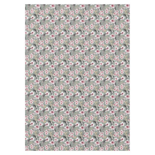 Hübsches japanisches Pink Cherry Blossom Muster Tischdecke (Vorderseite)