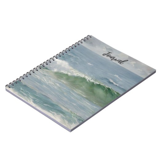 Hübsches Journal "Beach Ocean Wave" Notizblock (Linke Seite)