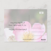 hübsches Jubiläum der Rosa-Blume Postkarte (Rückseite)
