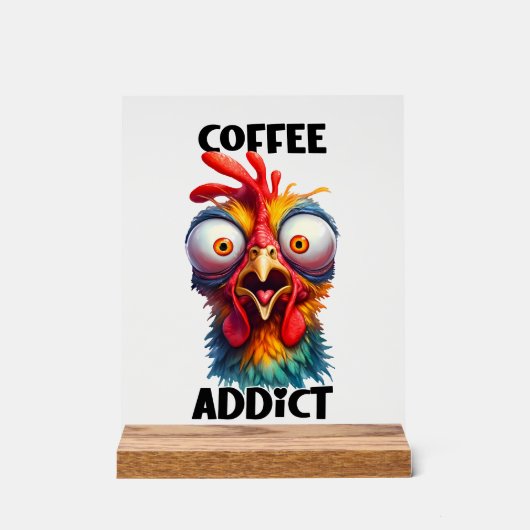 Hübsches Kaffeespezialistchen Acrylschild (Vorderseite)