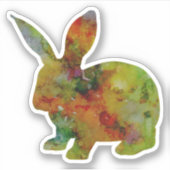 Hübsches Kaninchen Aufkleber (Vorderseite)