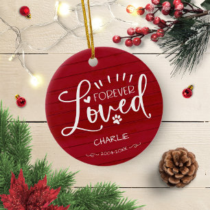 Hübsches Katzen- oder Hundedenkmal Andenken Foto Keramik Ornament