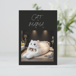 Hübsches Katzenbett – Personalisiert Einladung