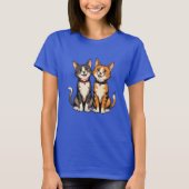 Hübsches Katzenhemd T-Shirt (Vorderseite)
