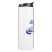 Hübsches Katzenmem für Kätzchen- und Katzenliebhab Thermosbecher (Nach links gedreht)