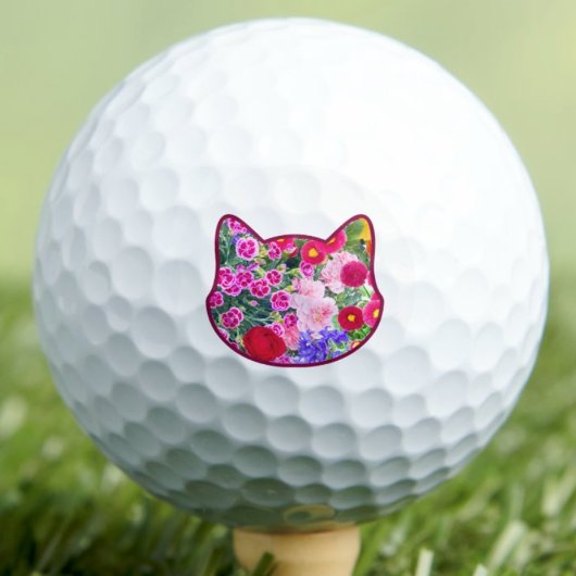 Hübsches Katzenmutter-Geschenk - Moderne florale K Golfball