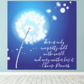 Hübsches Kind mit Inspiration Leinwanddruck (Insitu (Holzboden))