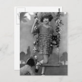 "Hübsches Kinder" Vintage Fotografie Postkarte (Vorne/Hinten)