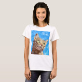 Hübsches Kittendesign T-Shirt (Vorne ganz)