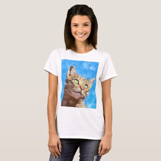 Hübsches Kittendesign T-Shirt (Vorne ganz)