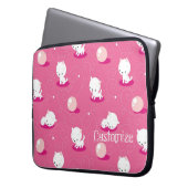 Hübsches Kitty Pink Kittens Pattern Laptop-Sieb Laptopschutzhülle (Vorderseite Links)