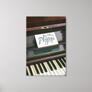 Hübsches Klavier Leinwanddruck