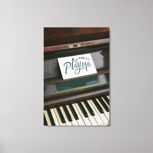 Hübsches Klavier Leinwanddruck (Vorderseite)