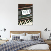 Hübsches Klavier Leinwanddruck (Insitu (Schlafzimmer))