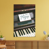 Hübsches Klavier Leinwanddruck (Insitu (Wohnzimmer))